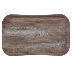 (12 stuks) CAMBRO | CENTURY™ - Glasvezel dienblad - GN 1/1 - Donker eiken houteffect - Glad