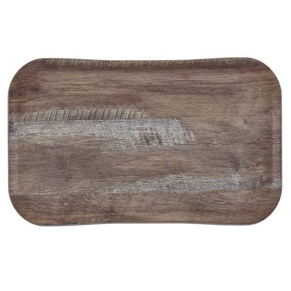 (12 pezzi) CAMBRO | CENTURY™ - Vassoio in in fibra di vetro - GN 1/1 - Effetto legno rovere scuro - liscio