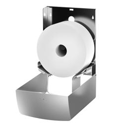 AIR-WOLF | Duplex-Papierrollenhandtuchspender - für 3 Haushaltsrollen oder 1 Großrolle - Edelstahl