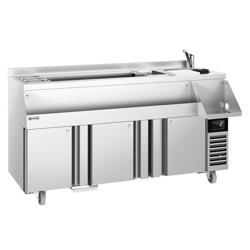 Bar Tipi- & Meşrubat Buzdolabı - 1600x600mm - 235 Litre - 3 Kapılı & Raflı