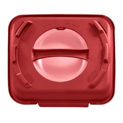 (20 szt.) Wielorazowy pojemnik na burgera - 240x190x90mm - Himbeerrot/Altrosa