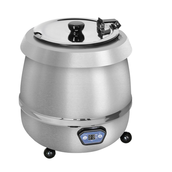 Soup warmer - 9 litres - Digital - Stainless steel
