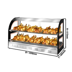 Mesa de presentación para pollo 