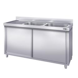 Szafka pod zlewozmywak PREMIUM - 1400x700 mm - z 2 zlewami po prawej stronie	