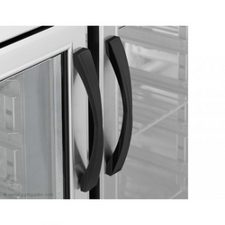 Koelwerkbank ECO - 2230x700mm - met 4 glazen deuren & achterwand