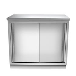 Cokół ze stali nierdzewnej - zewnętrzny - Długość: 1000mm - 1000x125x13mm - stal nierdzewna - do serii ASK & ADK & GSK & SS & SSK & WDR & WSR