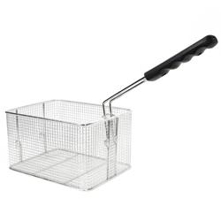 Cestello per friggitrice - 195x270x161mm - acciaio inox | manico in plastica ergonomico - compatibile con EFK8 & EFK8+8