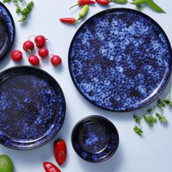 (6 komada) BAMA BLUE - Tanjur - Duboki - Ø 220 mm - Plava boja