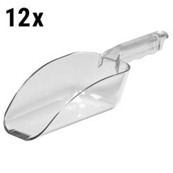 (12 bucăți) CAMBRO | CAMWEAR® - Lopată din policarbonat - 680 g - Transparentă