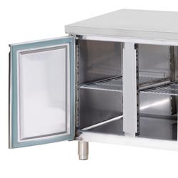Koelwerkbank ECO - 2230x700mm - met 3 deuren - met 2 lades - 553 liter