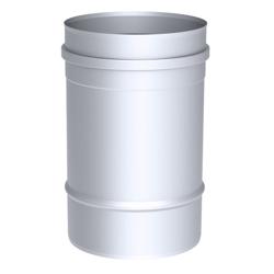 Straight Flue Pipe - in Stainless Steel - Length: 0.25 m - Ø 250 mm