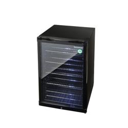 GASTRO-COOL | Barkoelkast - 540mm - 130 liter - 1 glazen vleugeldeur - Zwart