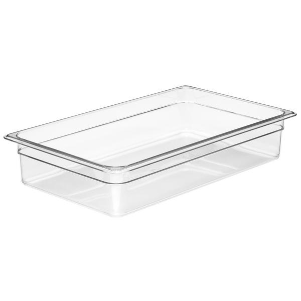 (6 pieces) CAMBRO | CAMWEAR® Polycarbonate Gastronorm Container - 1/1 - Clear -100 mm