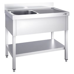 Pesuallasyksikkö PREMIUM - 1000x700mm - jalustalla ja 1 allas vasemmalla
