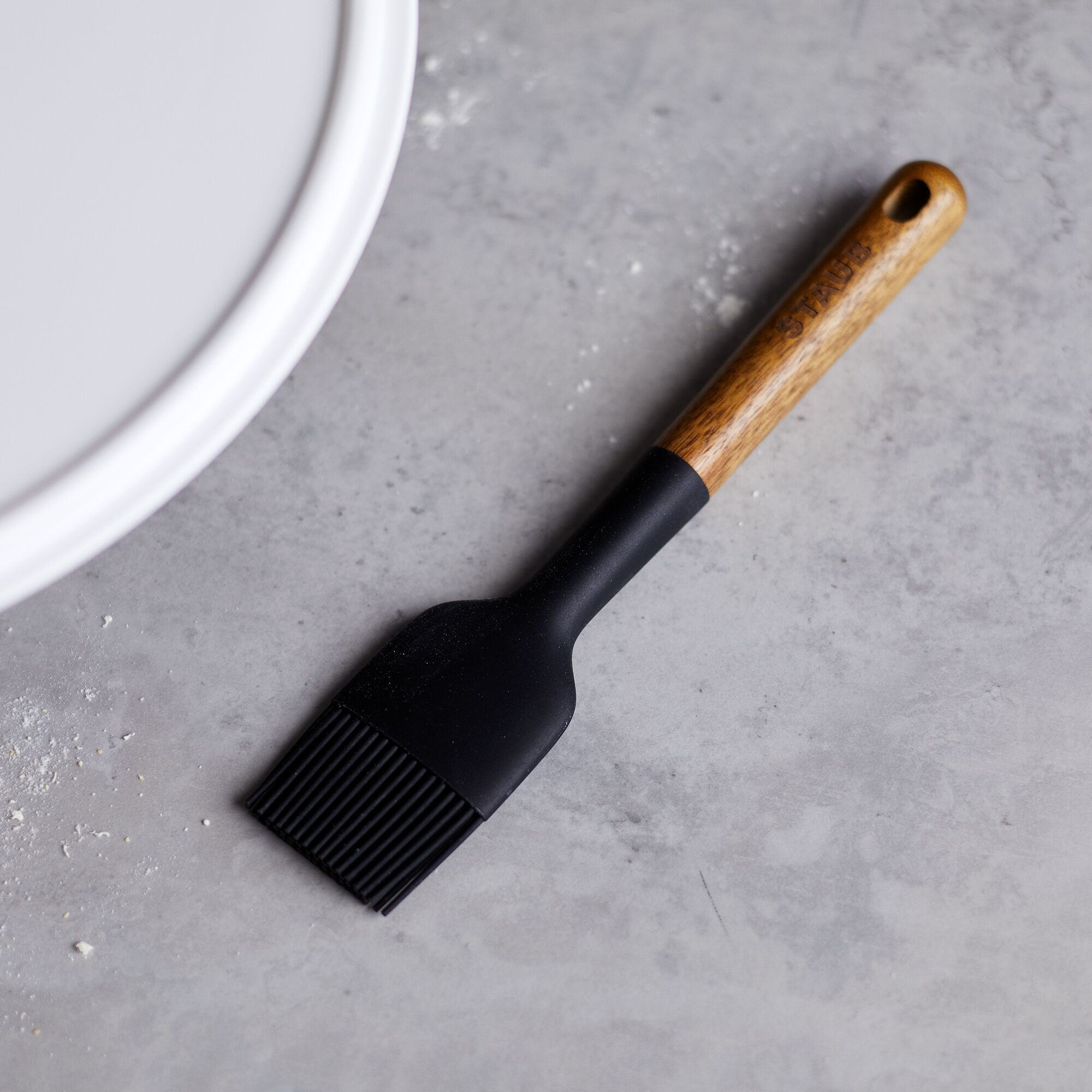 STAUB | Pinceau de cuisine – 220 mm – Silicone/Bois – Noir