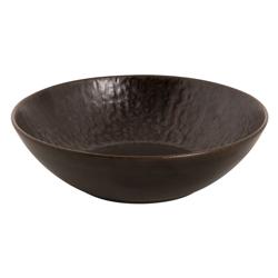 (6 pcs) Coupe RUST - Grès/Stoneware - Ø 170mm - Bronze/Brun