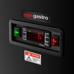 Βιτρίνα ζαχαροπλαστικής KAISA - 2000x1048 mm - 560 λίτρα - Διπλά κρύσταλλα - Βεβιασμένη ψύξη - Μαύρο