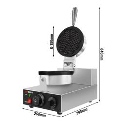 Gofrownica - 1,3 kW - Kształt: Kształt serca	
