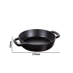 STAUB | PANS - Koekenpan met 2 handgrepen - Ø 200mm - Gietijzer - Zwart