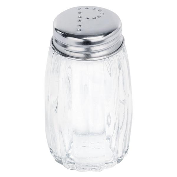 Peperstrooier - glas – RVS deksel - Hoogte: 72mm