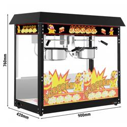 Popcornmaschine - 10 kg/h - mit 2 Kessel