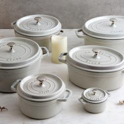 STAUB | Mini Cocotte Round Enamelled Cast Iron Casserole Dish – Ø10 cm – White Truffle
