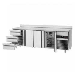 Balcão refrigerado PREMIUM - 2,3 x 0,7 m - com 3 portas e 3 gavetas 1/3