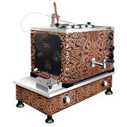 Koperen samowar - gas- en elektrisch - 770mm - 22 liter