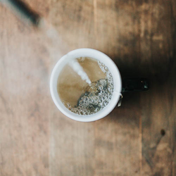Cană din policarbonat pentru cafea şi lapte, albă - 250 ml - 50 bucăți