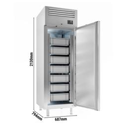 Холодильник для рыбы  Нержавеющая сталь PREMIUM PLUS -EN 60x40- 560 Л. - с 1 дверью
