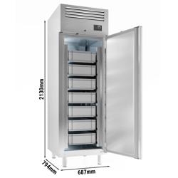 Frigorifero per pesce acciaio inox Premium PLUS - EN 600x400 - 560 litri - con 1 porta