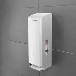 AIR-WOLF | WC papierdispenser - voor 3 huishoudrollen - RVS - Wit