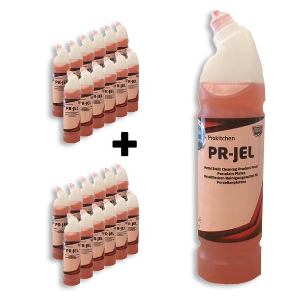 (24 pz) Detergente lucidante per porcellana professionale a 1l - 24l - Rimozione graffi da acciaio inox senza abrasivi