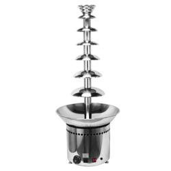 Fontaine à chocolat PROFESSIONNELLE - Inox - 7 étages - Capacité 12L - Hauteur 1000mm - 400W