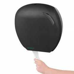 AIR-WOLF | Büyük Rulolar için Tuvalet Kağıdı Dispenseri - 290 mm'ye kadar 1 büyük rulo için - ABS plastik - antrasit
