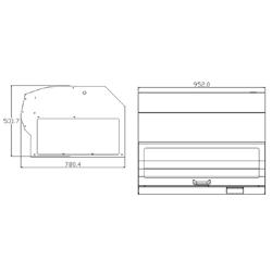 Mașină de tăiat pâine - Touch - Grosime felie 3-40 mm - 1,57 kW
