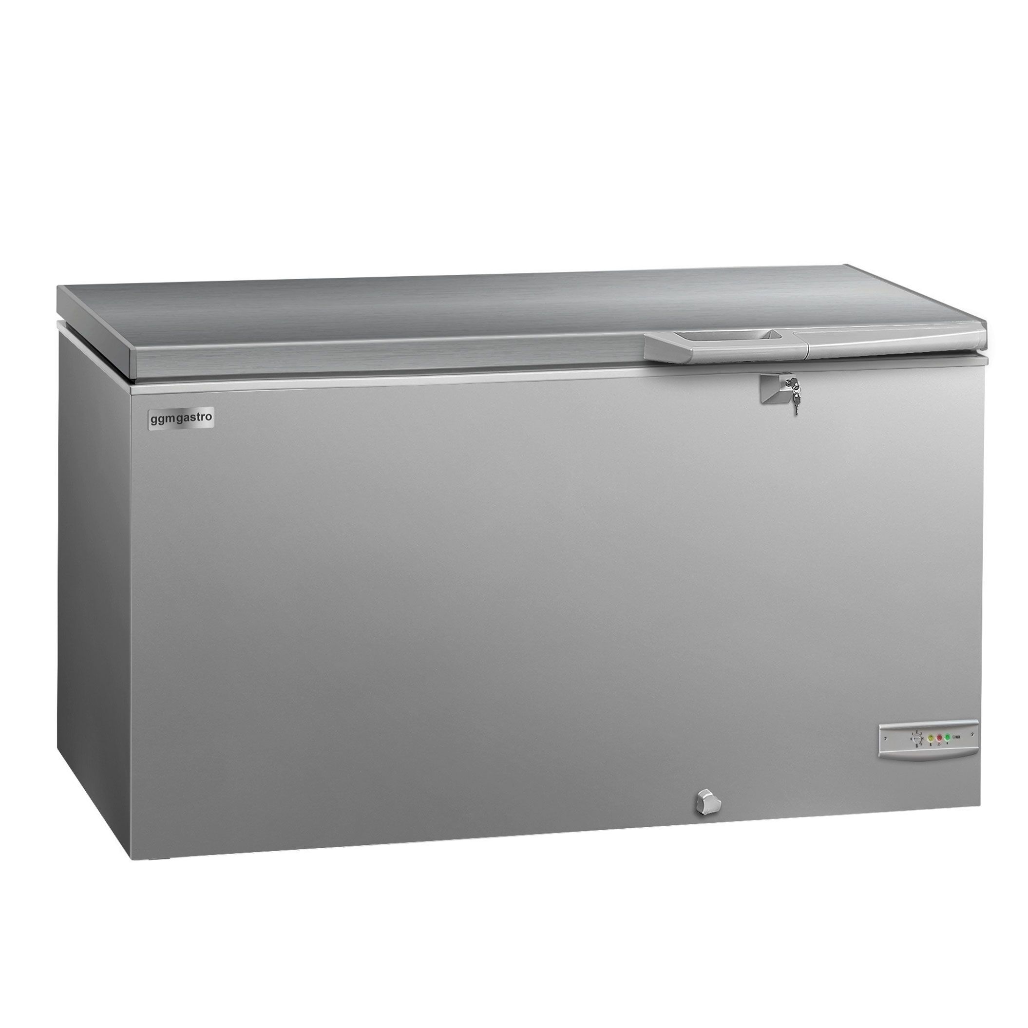Congélateur coffre - 1500 mm - 388 litres - couvercle en inox - incl. cloison de séparation
