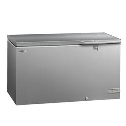 Congelatore a pozzetto - 1504x700mm - 388 litri - coperchio cieco a ribalta - con piano di lavoro in acciaio inox - incl. separatori