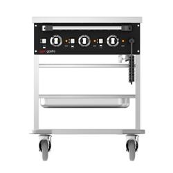 Bain-Marie Thermowagen - 2 kW - 3x GN 1/1 - Beckentemperatur getrennt regelbar