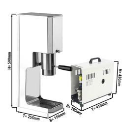 Prensa para gelado tipo esparguete Profissional - com molde para esparguete - Inox