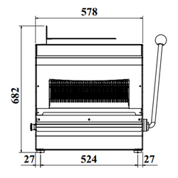 Tafelmodel broodsnijmachine - Snijdikte 13mm - 370 Watt