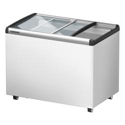 LIEBHERR | Congelatoare verticale - 222 litri - cu capac glisant din sticlă - Alb