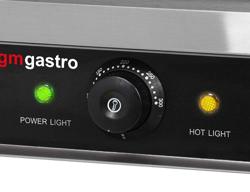 Griglia a contatto - 2,2 kW - Parte superiore e inferiore scanalata - Superficie di griglia: 230x230mm