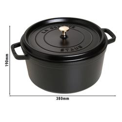 STAUB | LA COCOTTE - Kookpot - Ø 300mm - Gietijzer - Zwart