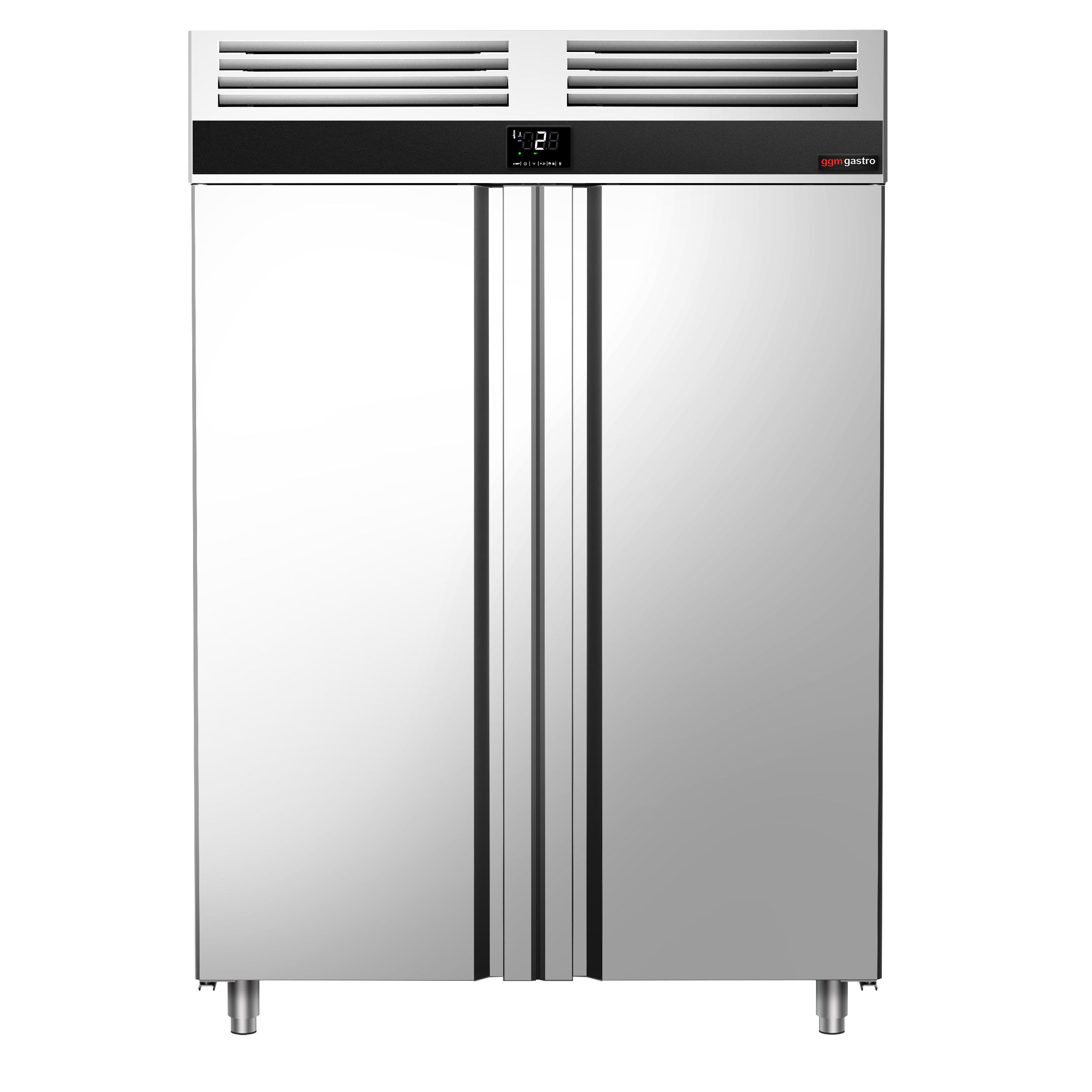 Armoire réfrigérée positive Inox AISI 304 PREMIUM - GN 2/1 - 1350 L - avec 2 portes