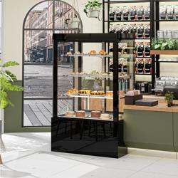 Koel- & Gebaksvitrine - 950 liter - 1200mm - dubbel glas - met 3 schappen - zwart