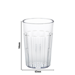 (36 piezas) CAMBRO | NEWPORT - Taza para beber - 189 ml - Sin BPA - Transparente