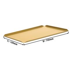 (5 pcs) Serving Platter - Aluminium - 700x100x10mm - Champagne