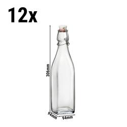 (6 pcs) Bormioli Rocco | Glass Swing Top Bottle - Swing Top - 1L