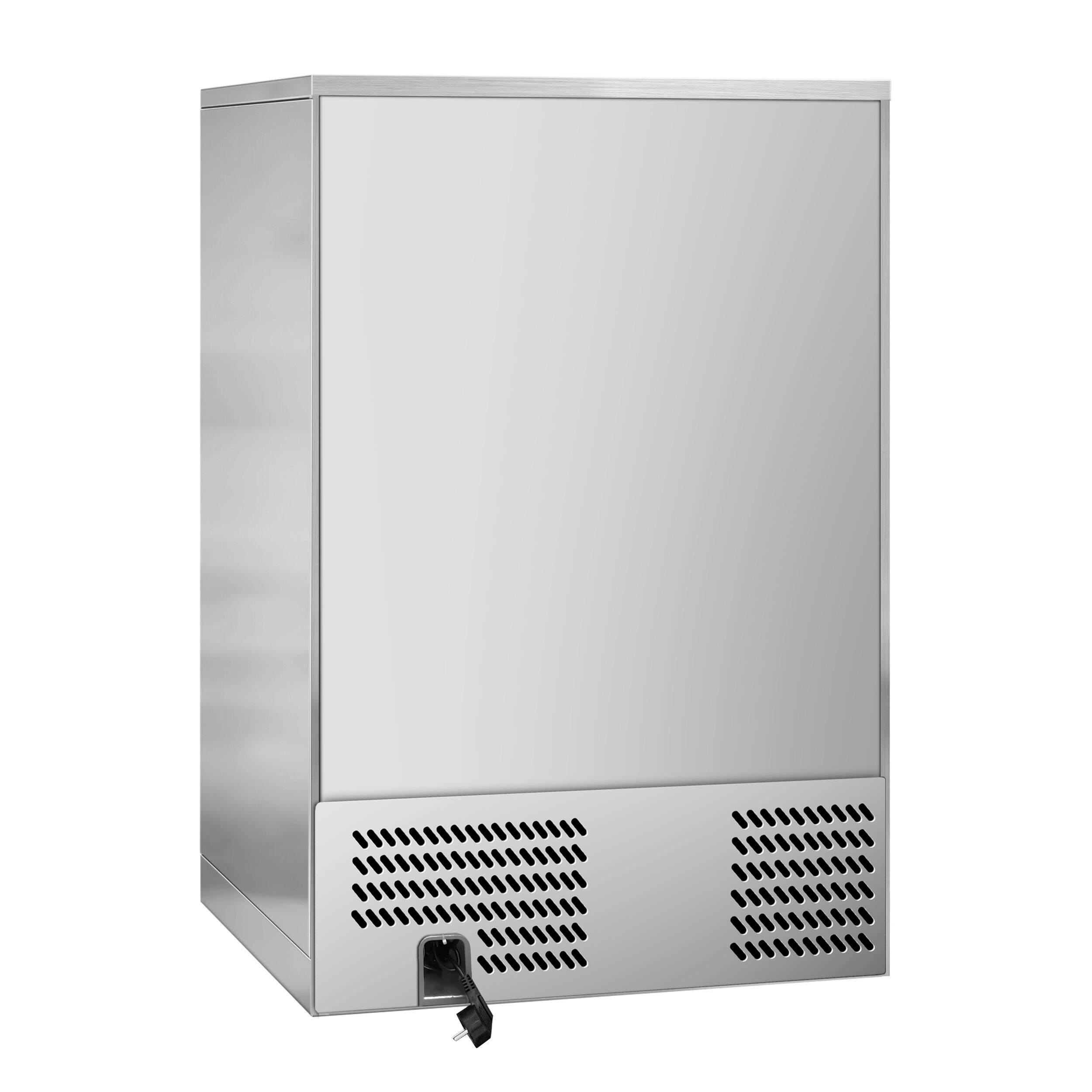 Réfrigérateur de bar – 600 mm – 130 litres – avec 1 porte vitrée battante – en inox